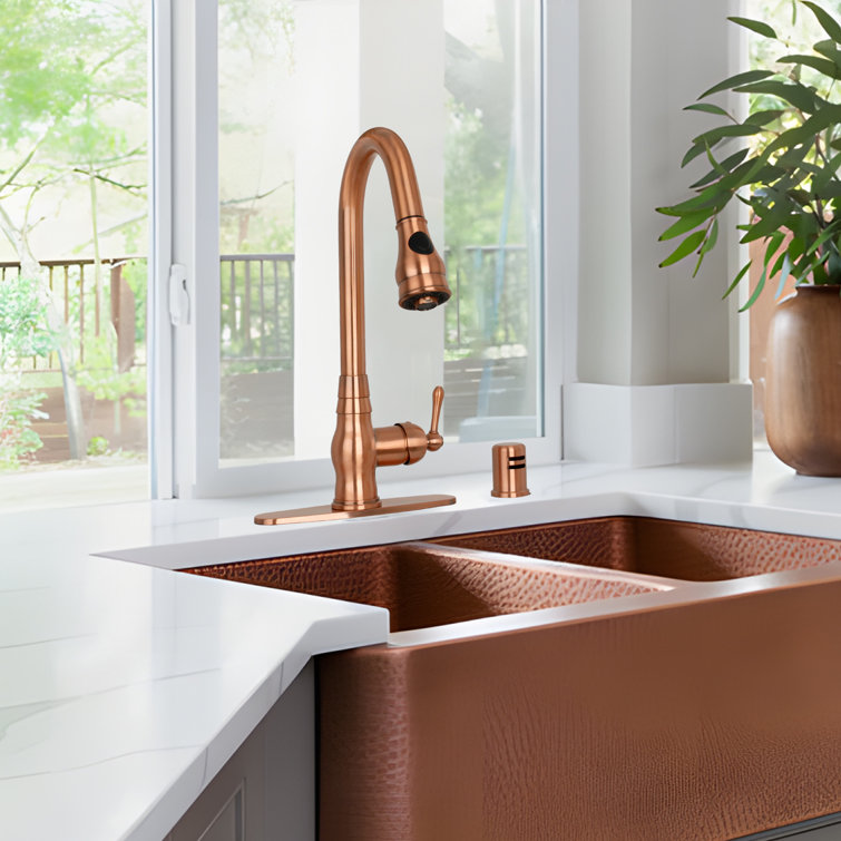 Akicon Pull Down Kitchen Faucet & Reviews Wayfair